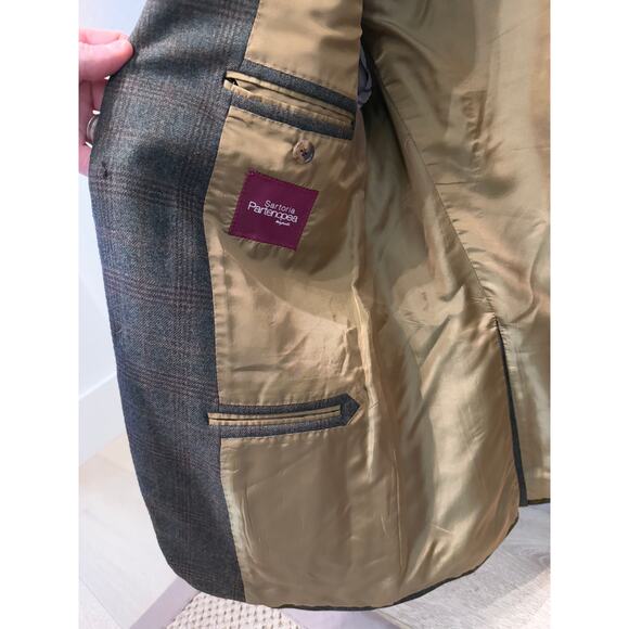 Sartoria Partenopea Sport Coat Size 38 R - Picture 12 of 13